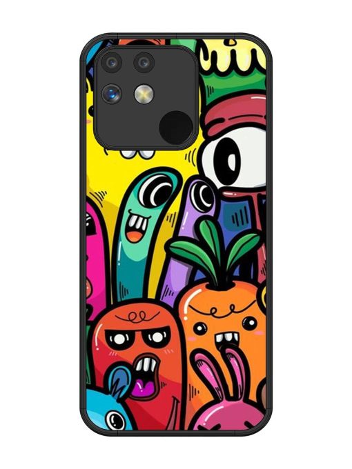 Whimsical Doodle Chaos Glossy Soft Edge Case for Realme Narzo 50 (5G)