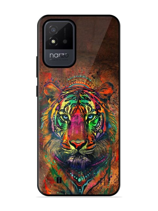 Cosmic Tiger Glossy Soft Edge Case for Realme Narzo 50I Chachhi