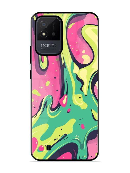 Gooey Grooves Glossy Soft Edge Case for Realme Narzo 50I Chachhi