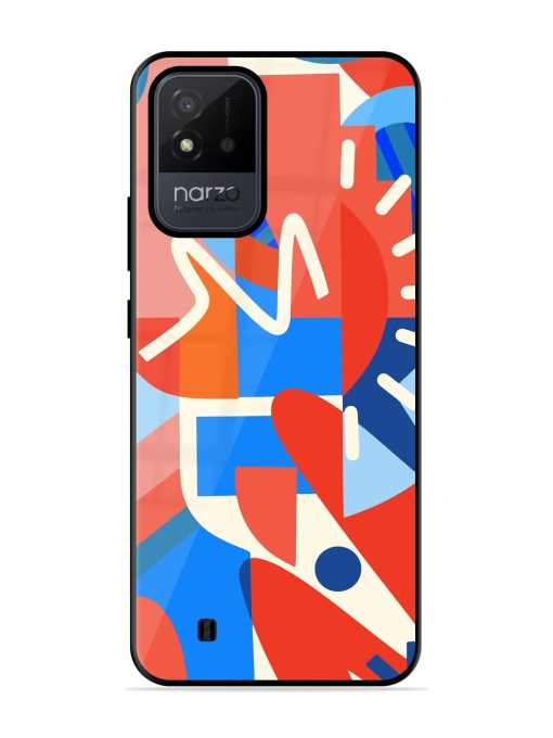 Abstract Harmony Glossy Soft Edge Case for Realme Narzo 50I Chachhi