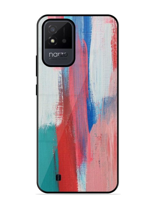 Colorful Chaos Glossy Soft Edge Case for Realme Narzo 50I Chachhi