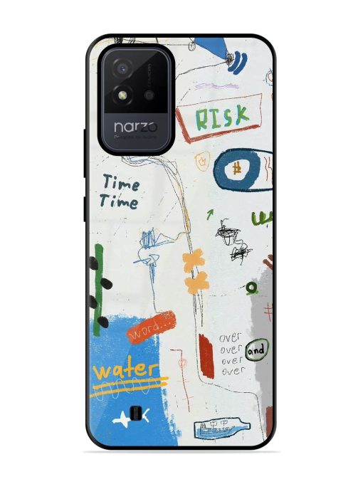 Mind Map Madness Glossy Soft Edge Case for Realme Narzo 50I Chachhi