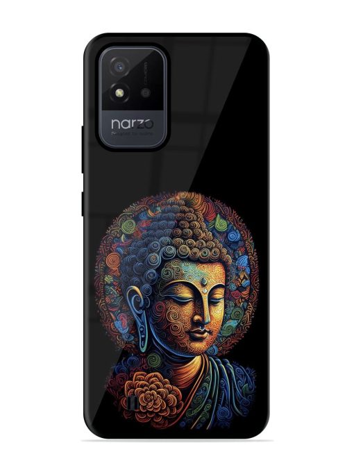 Stained Glass Serenity Glossy Soft Edge Case for Realme Narzo 50I Chachhi