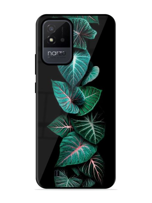 Emerald Elegance Glossy Soft Edge Case for Realme Narzo 50I Chachhi