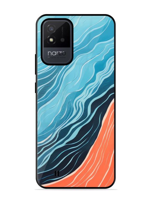 Oceanic Divide Glossy Soft Edge Case for Realme Narzo 50I Chachhi