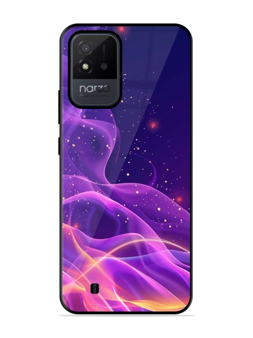 Cosmic Currents Glossy Soft Edge Case for Realme Narzo 50I Chachhi