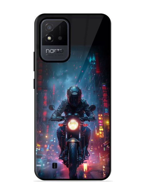 Neon Nights Glossy Soft Edge Case for Realme Narzo 50I Chachhi