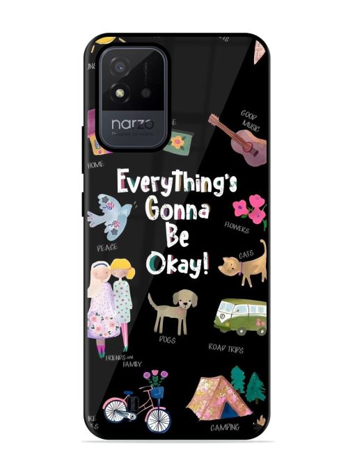 Everything'S Gonna Be Okay Glossy Soft Edge Case for Realme Narzo 50I Chachhi