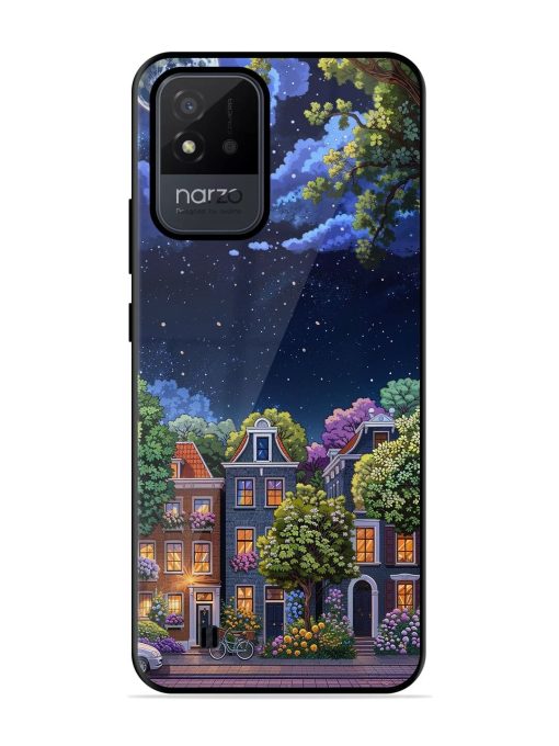 Moonlit Streets Glossy Soft Edge Case for Realme Narzo 50I Chachhi