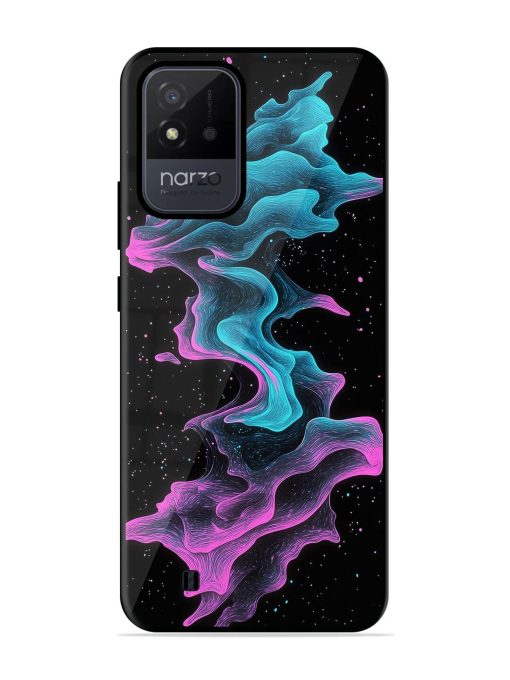 Cosmic Currents Glossy Soft Edge Case for Realme Narzo 50I Chachhi