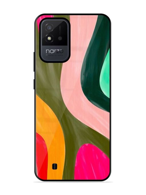 Wavy Wonder Glossy Soft Edge Case for Realme Narzo 50I Chachhi