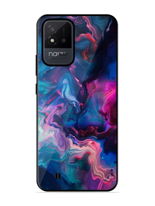 Cosmic Swirl Glossy Soft Edge Case for Realme Narzo 50I Chachhi