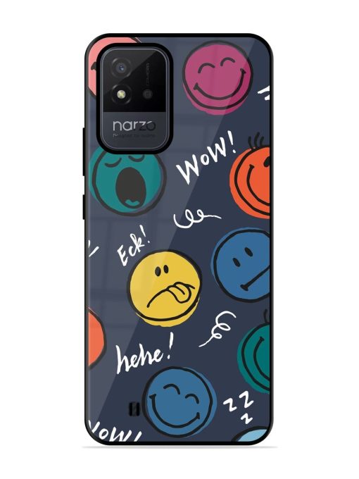 Emoticon Parade Glossy Soft Edge Case for Realme Narzo 50I Chachhi