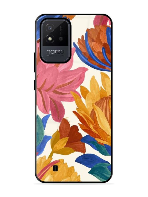 Blooming Tapestry Glossy Soft Edge Case for Realme Narzo 50I Chachhi