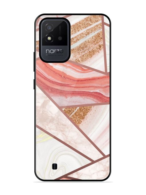 Rosy Mosaic Glossy Soft Edge Case for Realme Narzo 50I Chachhi