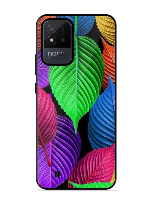 Rainbow Leaf Symphony Glossy Soft Edge Case for Realme Narzo 50I Chachhi