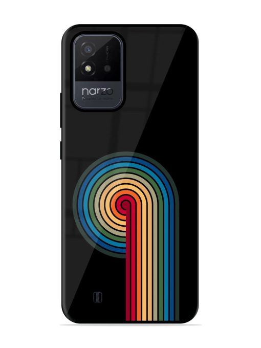 Rainbow Ripple Glossy Soft Edge Case for Realme Narzo 50I Chachhi