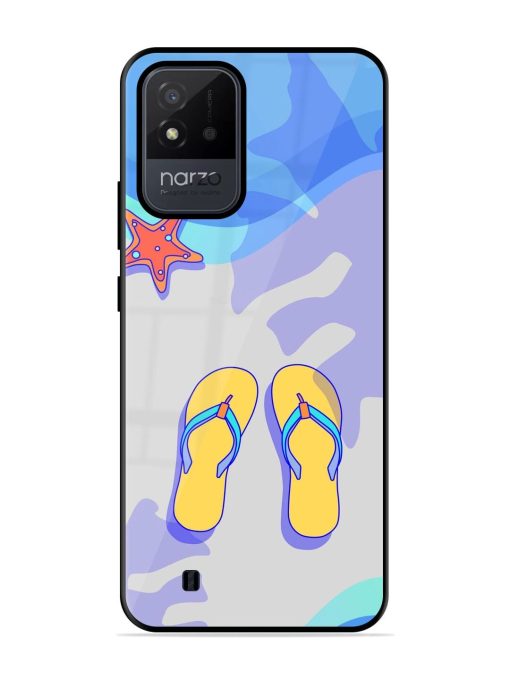 Sandy Toes And Salty Seas Glossy Soft Edge Case for Realme Narzo 50I Chachhi