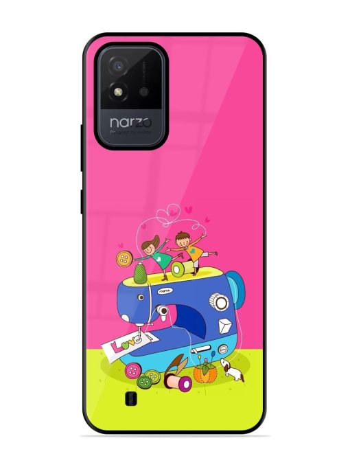 Sew Cute Glossy Soft Edge Case for Realme Narzo 50I Chachhi