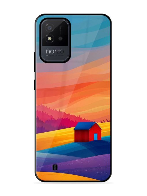 Sunset Solitude Glossy Soft Edge Case for Realme Narzo 50I Chachhi