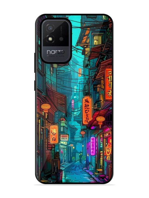 Neon Nightscape Glossy Soft Edge Case for Realme Narzo 50I Chachhi