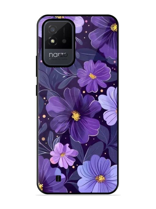 Purple Paradise Glossy Soft Edge Case for Realme Narzo 50I Chachhi