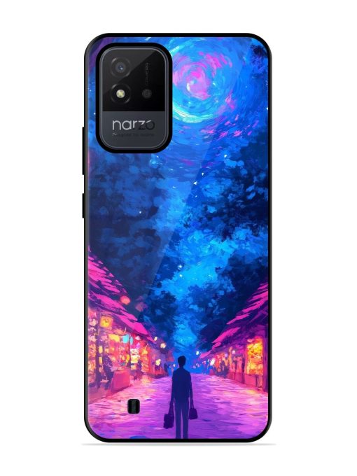 Neon Nightscape Glossy Soft Edge Case for Realme Narzo 50I Chachhi