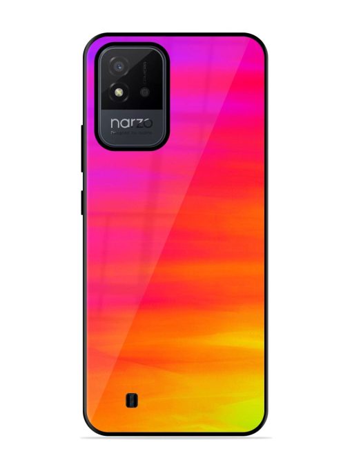 Neon Horizon Glossy Soft Edge Case for Realme Narzo 50I Chachhi