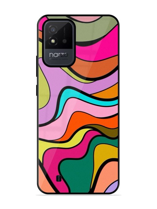 Wavy Wonder Glossy Soft Edge Case for Realme Narzo 50I Chachhi