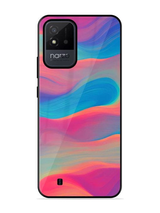 Wavy Wonder Glossy Soft Edge Case for Realme Narzo 50I Chachhi