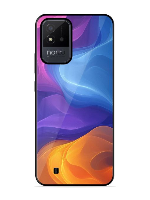 Cosmic Currents Glossy Soft Edge Case for Realme Narzo 50I Chachhi