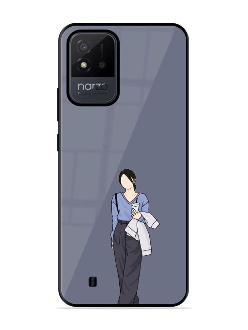 Simple Elegance Glossy Soft Edge Case for Realme Narzo 50I Chachhi