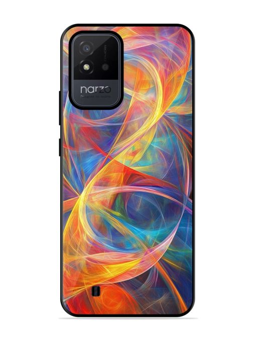 Cosmic Currents Glossy Soft Edge Case for Realme Narzo 50I Chachhi