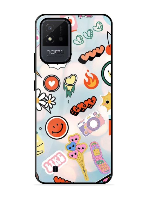 Cheerful Glossy Soft Edge Case for Realme Narzo 50I Chachhi