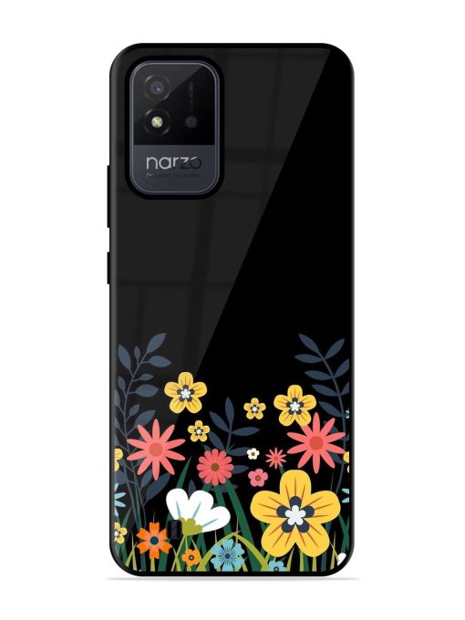 Floral Night Sky Glossy Soft Edge Case for Realme Narzo 50I Chachhi