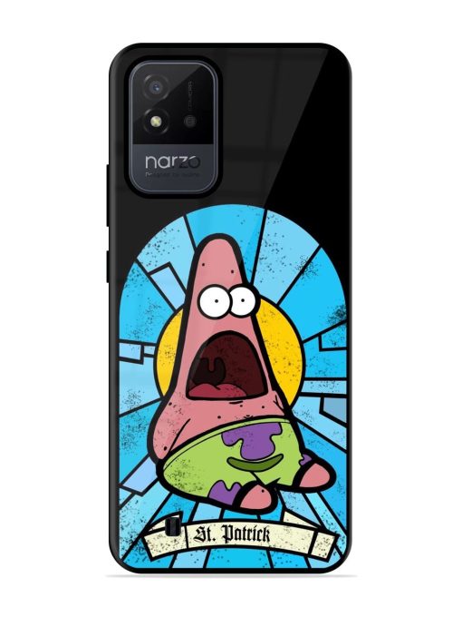 St. Patrick'S Day Stained Glass Patrick Star Glossy Soft Edge Case for Realme Narzo 50I Chachhi