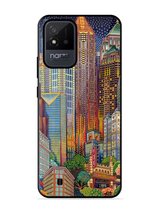 Neon Nightscape Glossy Soft Edge Case for Realme Narzo 50I Chachhi