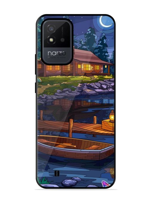 Moonlit Serenity Glossy Soft Edge Case for Realme Narzo 50I Chachhi