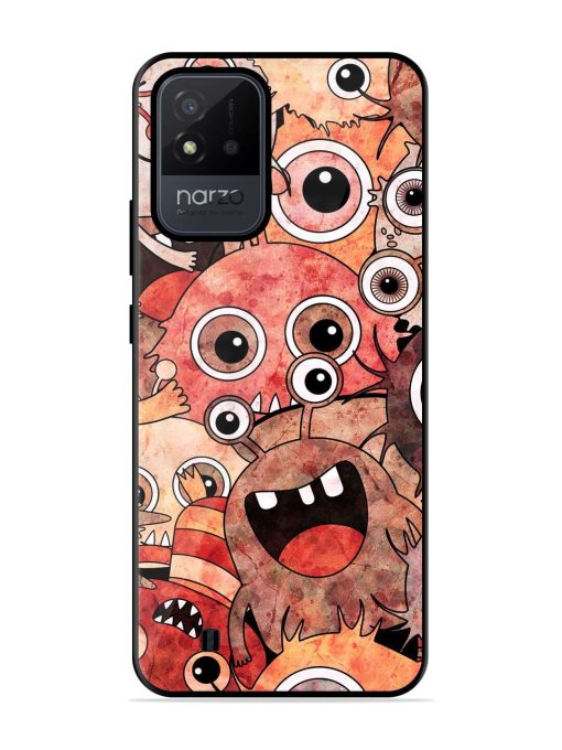 Monster Mash Glossy Soft Edge Case for Realme Narzo 50I Chachhi