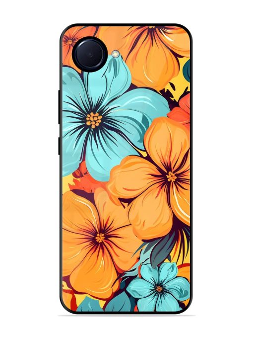 Tropical Bloom Glossy Soft Edge Case for Realme Narzo 50I Prime Chachhi