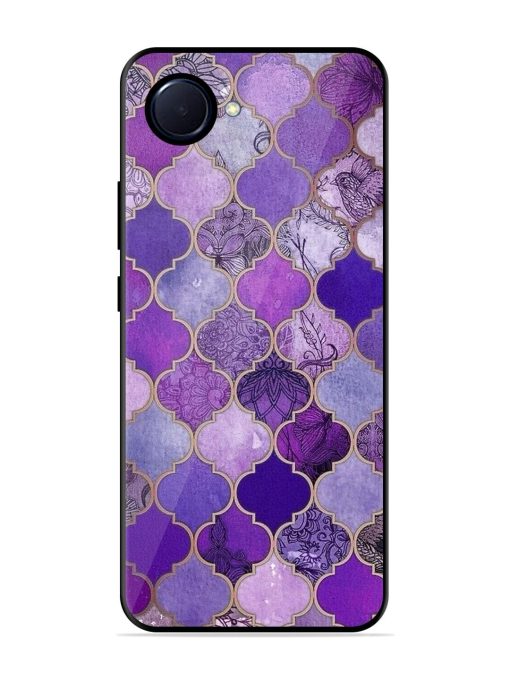 Purple Mosaic Magic Glossy Soft Edge Case for Realme Narzo 50I Prime Chachhi