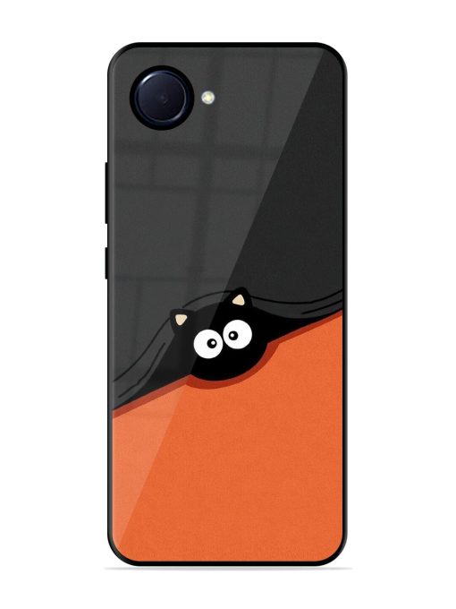 Peek-A-Boo Kitty Glossy Soft Edge Case for Realme Narzo 50I Prime Chachhi