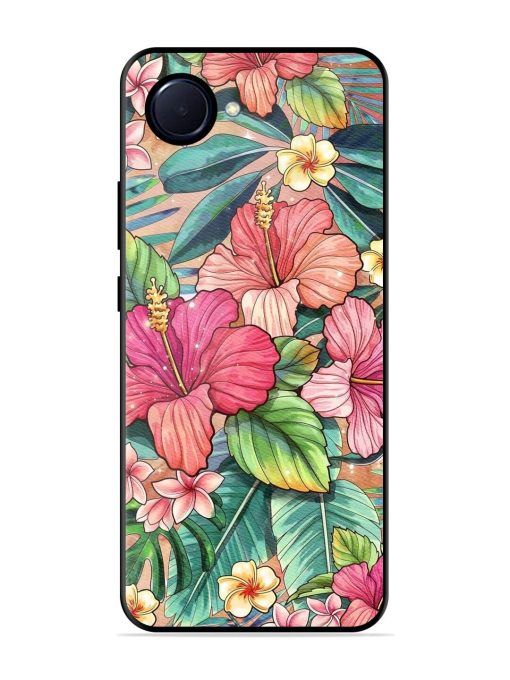 Tropical Tapestry Glossy Soft Edge Case for Realme Narzo 50I Prime Chachhi