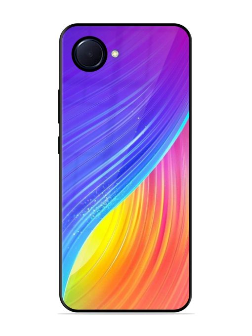 Neon Swirl Glossy Soft Edge Case for Realme Narzo 50I Prime Chachhi