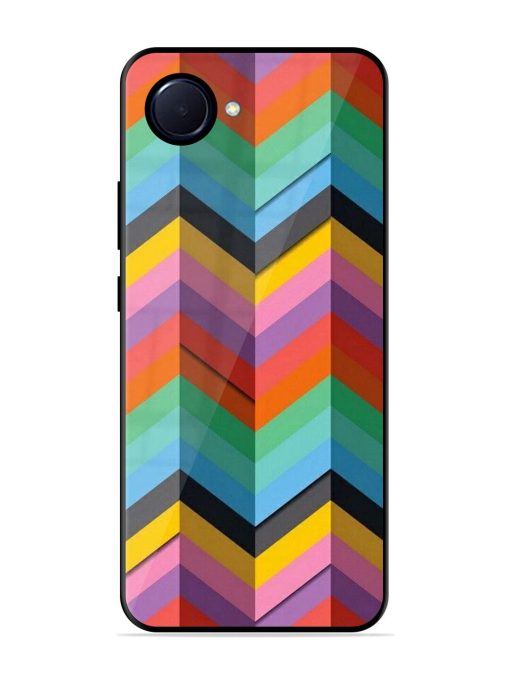 Colorful Zigzag Glossy Soft Edge Case for Realme Narzo 50I Prime Chachhi