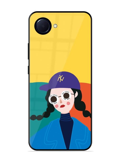 Starry-Eyed Girl Glossy Soft Edge Case for Realme Narzo 50I Prime Chachhi