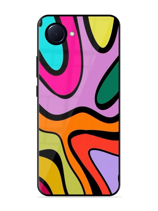 Groovy Swirls Glossy Soft Edge Case for Realme Narzo 50I Prime Chachhi