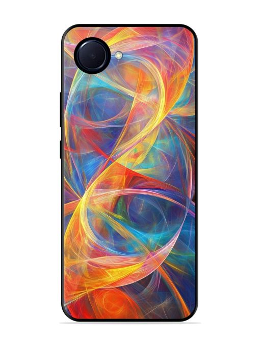 Cosmic Currents Glossy Soft Edge Case for Realme Narzo 50I Prime Chachhi