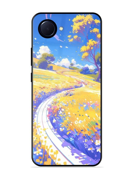 Vibrant Spring Meadow Glossy Soft Edge Case for Realme Narzo 50I Prime Chachhi