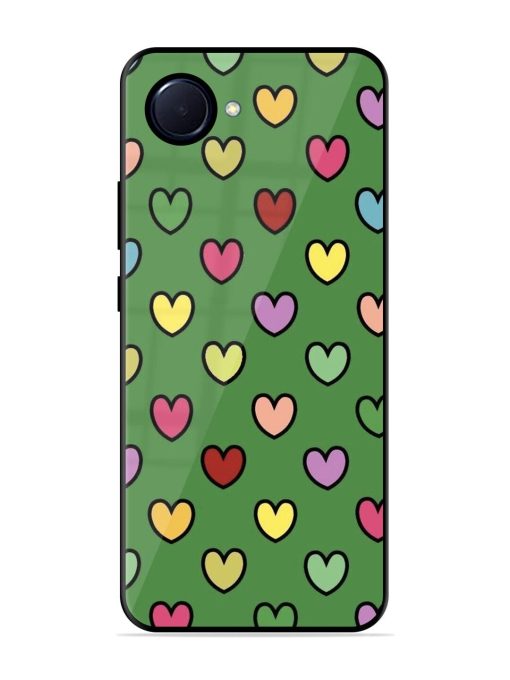 Rainbow Heart Parade Glossy Soft Edge Case for Realme Narzo 50I Prime Chachhi